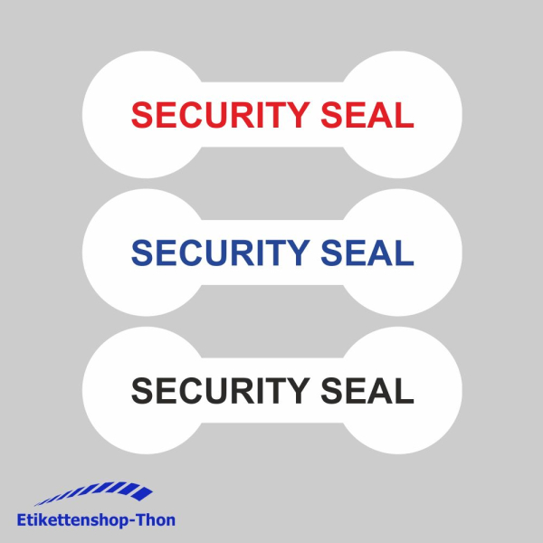 SECURITY WHITE PE - Sicherheitsetiketten "SECURITY SEAL" auf Rolle - 60 x 20 mm - 1000 Stück